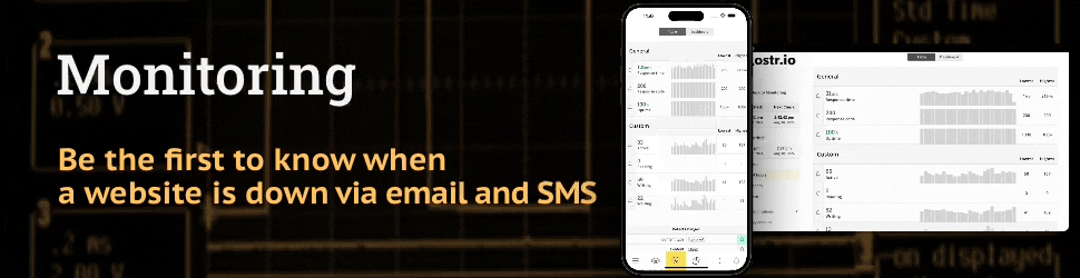 Receive instant email and SMS alerts when a website is down